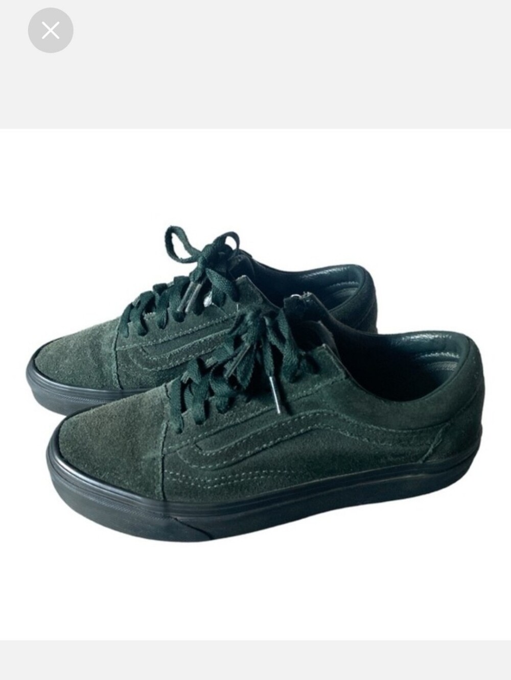 VANS Suede Sneakers Dark Green Seud  Women’s Size 7.0 Mens 5